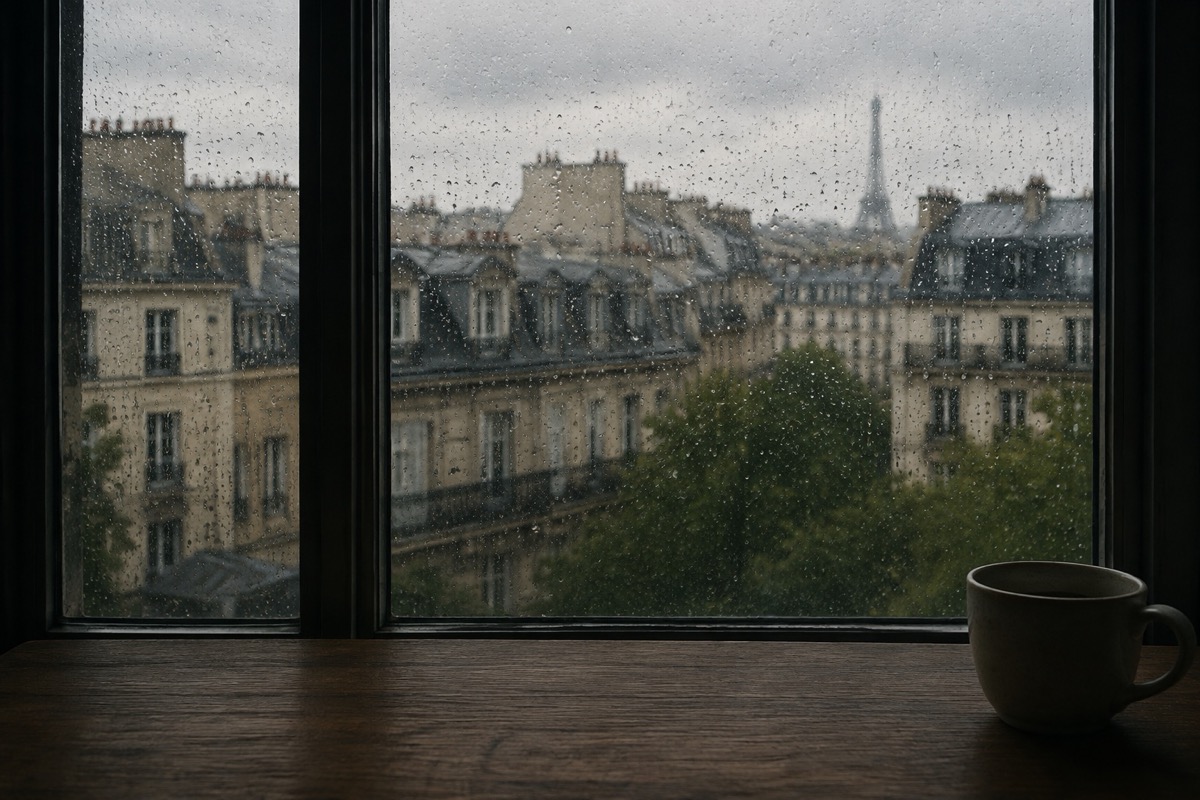A rainy Paris window